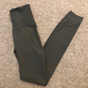 Lululemon Leggings 7/8 Dark Olive High Waisted